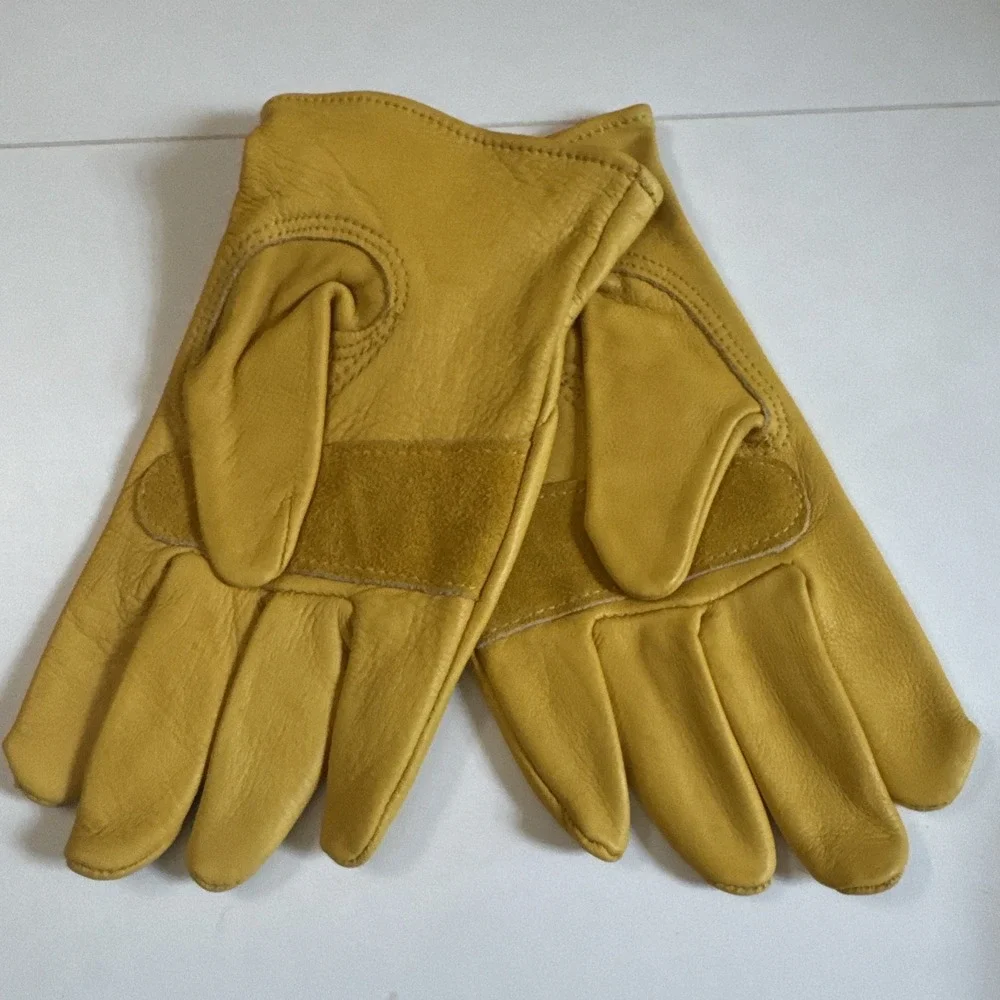 Cowhide Leather Wells Lamont Premium Leather Work Gloves M 100% Cowhide HVY Duty